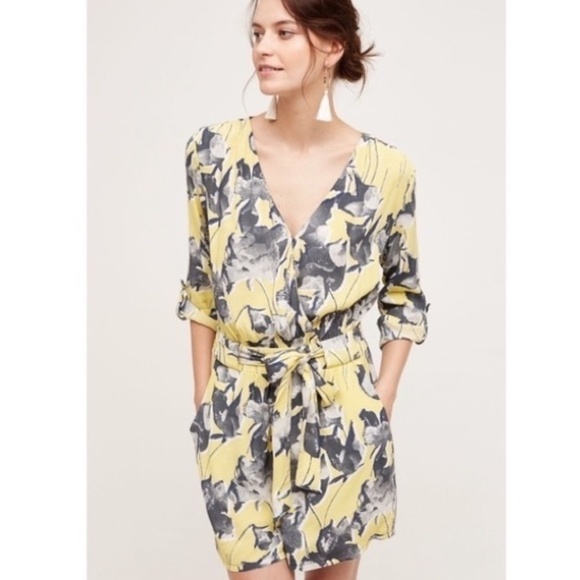 Anthropologie - Elevenses Somerset Floral Print Romper - Picture 7 of 8